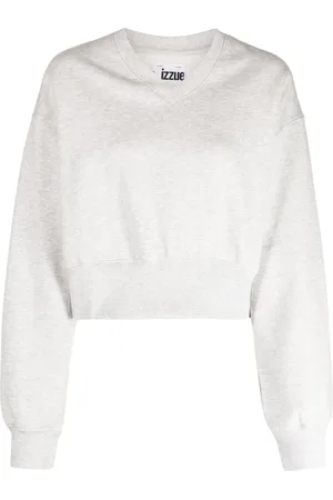 Izzue Sweatshirt med rhinsten og V-hals