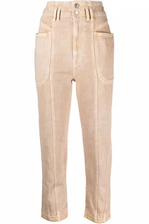 Marant Etoile Cropped jeans med høj talje