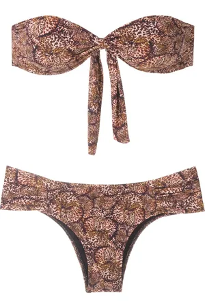 Isolda Queen Borakay bandeau-bikinisæt med tryk
