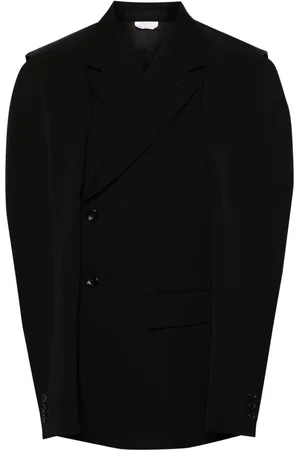 Comme des Garçons Enkeltradet blazer med udskæringsdetalje