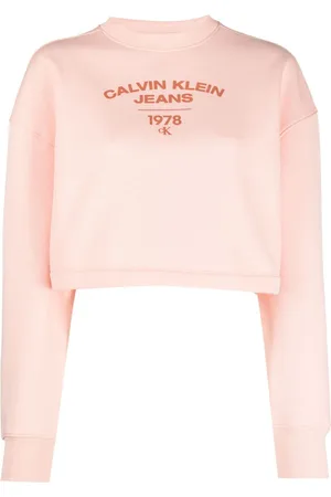 Calvin Klein Cropped sweatshirt med varsity-logotryk