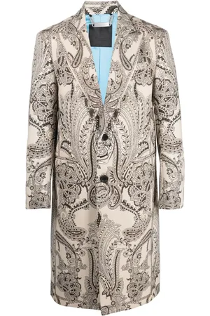 Philipp Plein Enkeltradet frakke med paisley-tryk
