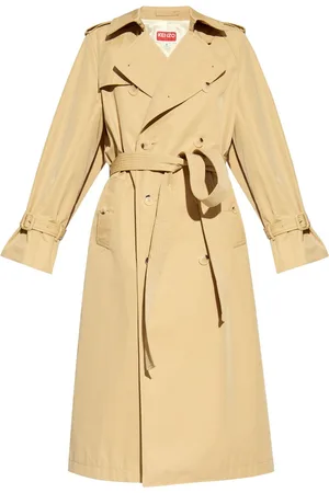 Kenzo Dobbeltradet trenchcoat med udskæring