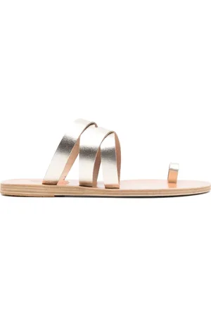 Ancient Greek Sandals Flade Górdia sandaler i læder