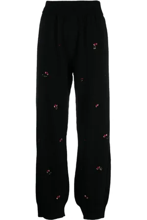 Barrie Bukser med blomstret broderi