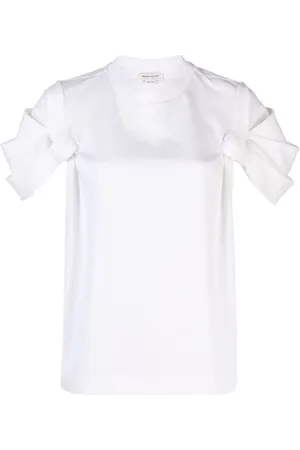 Alexander McQueen T-shirt med knudedetalje