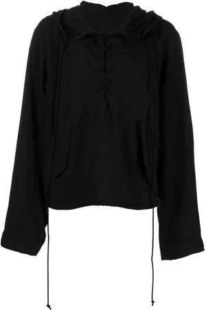 YOHJI YAMAMOTO Hættetrøje med snøre