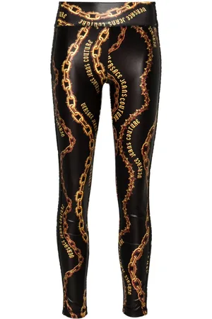 VERSACE Leggings med kædetryk