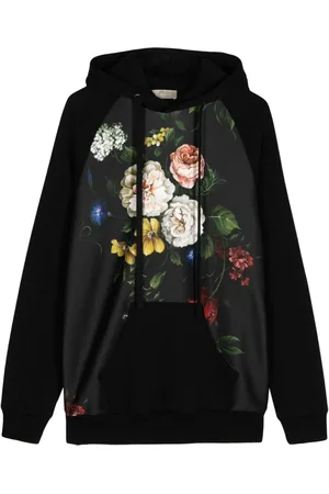 Elie saab Blomstret hættetrøje