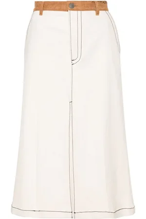 Marni Midi nederdel med slids-detalje