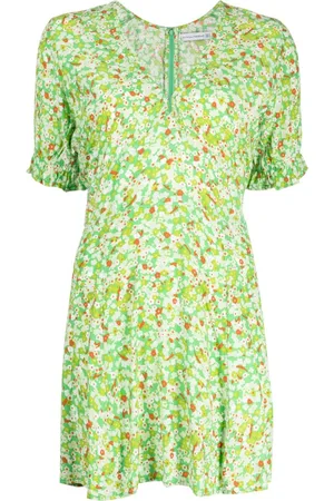 FAITHFULL THE BRAND Kort La Belle kjole med blomstertryk