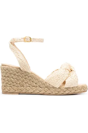 Stuart Weitzman Polstrede espadriller med kilehæl