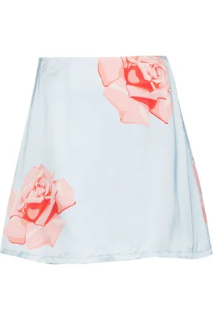 Kenzo Kort Rose-nederdel i satin