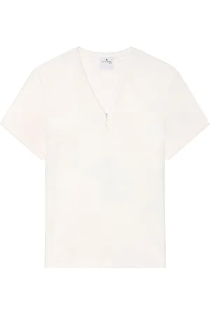 Courrèges T-shirt med V-hals