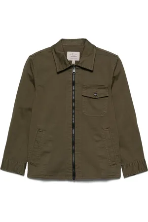 Woolrich Jakke i bomuldsblanding med tonede syninger