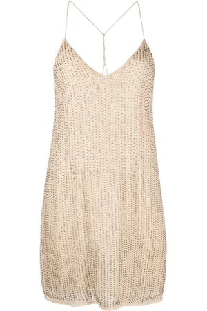 Zadig & Voltaire Kort kjole med dyb V-hals og rhinsten