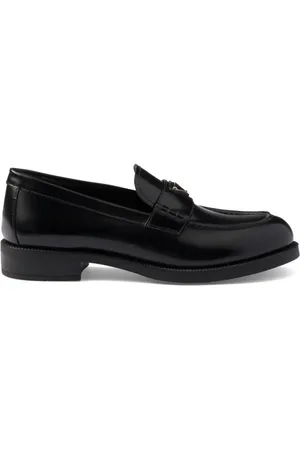 Prada Loafers i børstet læder