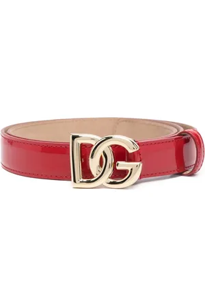Dolce & Gabbana Lakeret bælte med logoplade