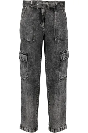 Michael Kors Forvaskede jeans med lige ben og bælte
