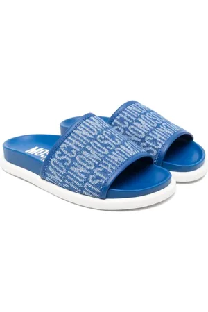 Moschino 30mm sandaler i jacquard med logo