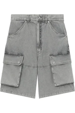 FIVE CM Cargo-denimshorts med brede ben