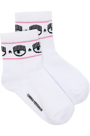 Chiara Ferragni Intarsiastrikkede strømper med Eyelike-motiv