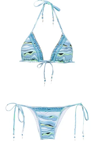 AMIR SLAMA Bikini med broderi