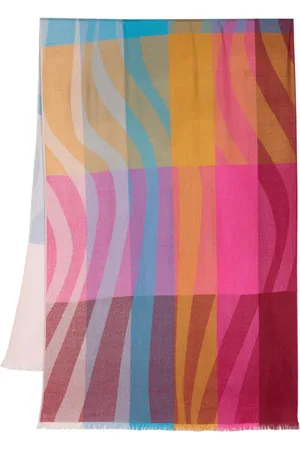 Paul Smith Stribet tørklæde med colourblocking
