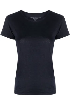 Majestic Kortærmet T-shirt i hør