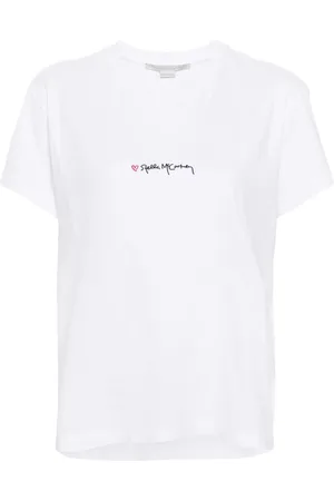 Stella McCartney T-shirt med broderet logo