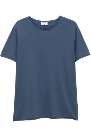Filippa K T-shirt med rund hals og rå kant