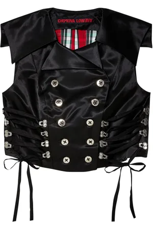 Chopova Lowena Vest med satin-finish