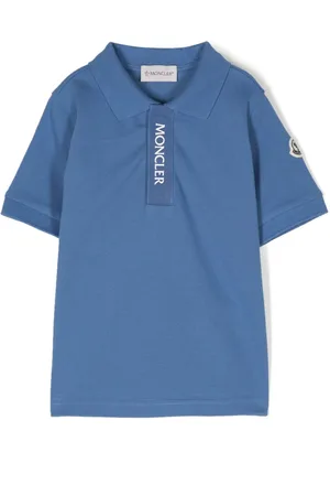 Moncler Polo med logo-applikation