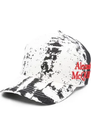 Alexander McQueen Bøllehat med abstrakt print
