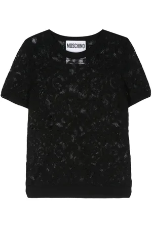 Moschino Jacquard-strikket top