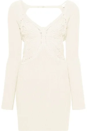 BLUMARINE Kjole med sommerfugle-broderi