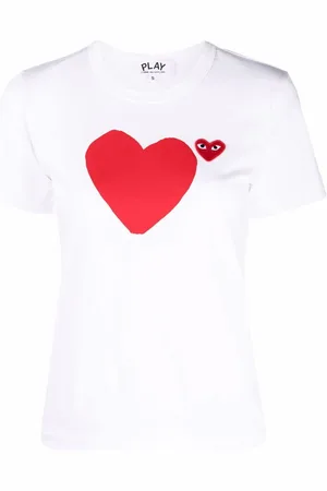 Comme des Garçons T-shirt med signatur-hjertelogo
