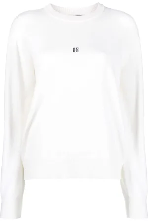 Givenchy Trøje med intarsiastrikket logo