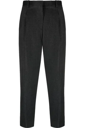 THEORY Cropped højtaljede bukser