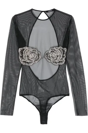 AMEN Bodysuit med blomsterapplikation