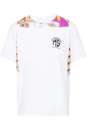 Marine Serre T-shirt med regenereret grafik