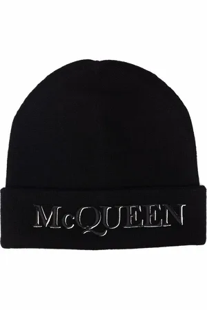 Alexander McQueen Hue med broderet logo