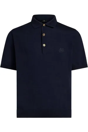 Etro Polo i strik med broderet logo