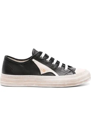 Moma Sneakers i læder med paneler