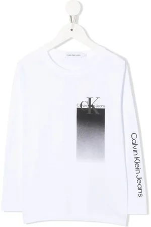 Calvin Klein Top med lange ærmer og logotryk
