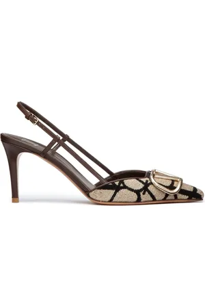 VALENTINO GARAVANI Slingback-pumps med logodetalje