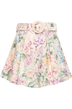 ZIMMERMANN Halliday Tuck shorts i hør