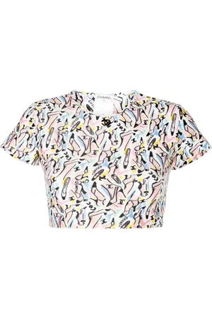 CHANEL 1995 cropped T-shirt