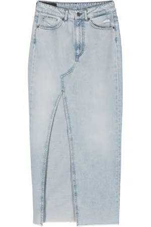 Dondup Højtaljet maxi-nederdel i denim