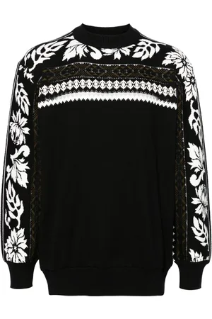 SACAI Intarsiastrikket fair-isle trøje